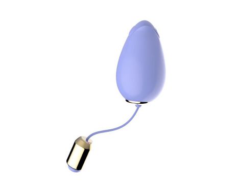 Jajeczko wibrujące bezprzewodowe silikonowe Mandala jasny fiolet USB - 2