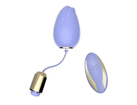Jajeczko wibrujące bezprzewodowe silikonowe Mandala jasny fiolet USB