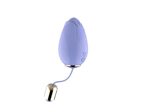 Jajeczko wibrujące bezprzewodowe silikonowe Mandala jasny fiolet USB - 4