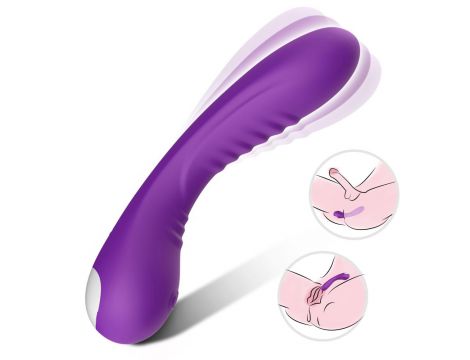 Wibrator punktu G Legend fioletowy silikonowy USB 18cm wodoodporny - 4