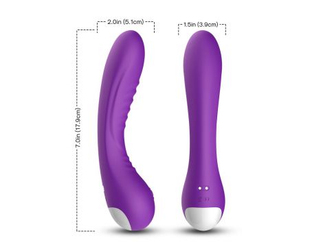 Wibrator punktu G Legend fioletowy silikonowy USB 18cm wodoodporny - 9