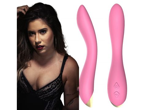 Wibrator punktu G Flamingo silikonowy B Series Joy jasnoróżowy USB 22 cm - 8