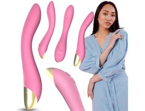 Wibrator punktu G Flamingo silikonowy B Series Joy jasnoróżowy USB 22 cm - 7