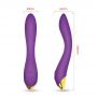 Wibrator punktu G Flamingo fioletowy silikonowy USB wodoodporny 22 cm - 8