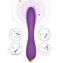 Wibrator punktu G Flamingo fioletowy silikonowy USB wodoodporny 22 cm - 3