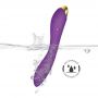 Wibrator punktu G Flamingo fioletowy silikonowy USB wodoodporny 22 cm - 10