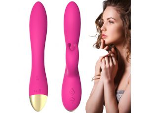 Wibrator króliczek Bonnie silikonowy różowy USB wodoodporny 22cm