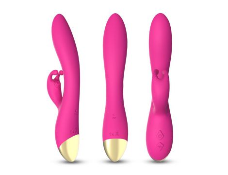 Wibrator króliczek Bonnie silikonowy różowy USB wodoodporny 22cm - 5