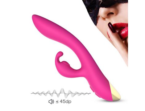Wibrator króliczek Bonnie silikonowy różowy USB wodoodporny 22cm - 7