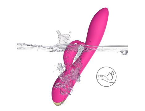 Wibrator króliczek Bonnie silikonowy różowy USB wodoodporny 22cm - 8