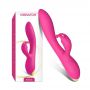 Wibrator króliczek Bonnie silikonowy różowy USB wodoodporny 22cm - 4