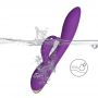 Wibrator króliczek Bonnie silikonowy fioletowy USB 22 cm - 6
