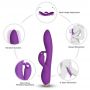 Wibrator króliczek Bonnie silikonowy fioletowy USB 22 cm - 8