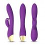 Wibrator króliczek Bonnie silikonowy fioletowy USB 22 cm - 9