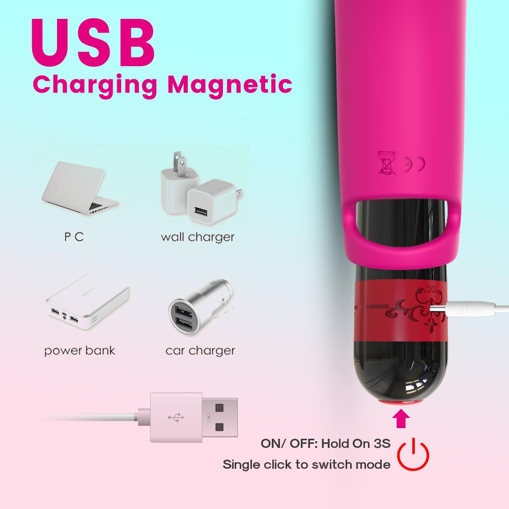 wibrator punktu g na palec nakładka 9 trybów 11 cm