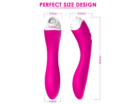 Stymulator łechtaczki z ruchomym języczkiem Fairyland różowy USB - 6