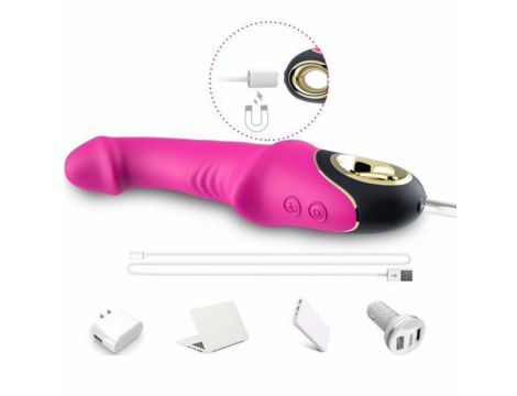 Wibrator punktu G silikonowy Joyblade różowy USB wodoodporny - 5