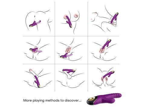 Wibrator punktu G Eternity silikonowy fioletowy USB wodoodporny - 4