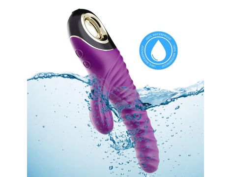 Wibrator punktu G Eternity silikonowy fioletowy USB wodoodporny - 5