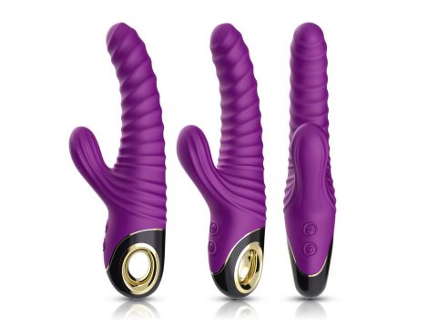 Wibrator punktu G Eternity silikonowy fioletowy USB wodoodporny - 7