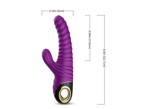 Wibrator punktu G Eternity silikonowy fioletowy USB wodoodporny - 10