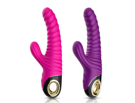 Wibrator punktu G Eternity silikonowy fioletowy USB wodoodporny - 11