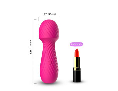Masażer wibracyjny silikonowy Dazzle B Series Joy różowy USB - 8