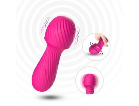 Masażer wibracyjny silikonowy Dazzle B Series Joy różowy USB - 4