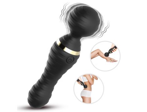 Masażer wibracyjny Freedom Joy silikonowy czarny USB wodoodporny - 2