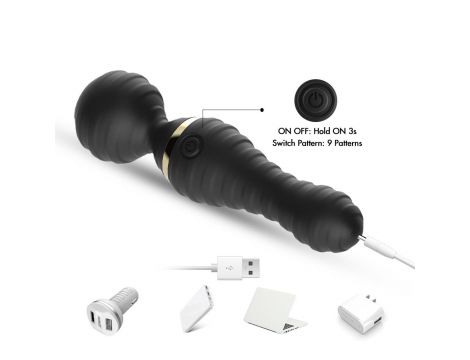 Masażer wibracyjny Freedom Joy silikonowy czarny USB wodoodporny - 10