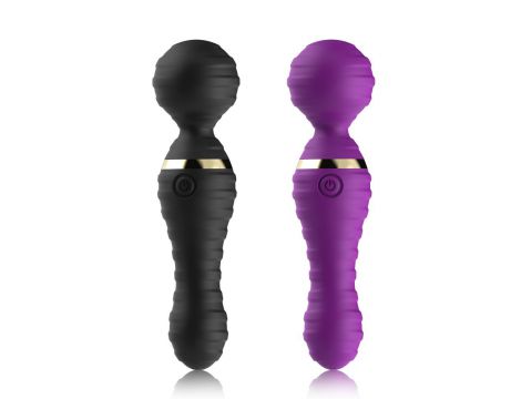 Masażer wibracyjny Freedom fioletowy silikonowy USB wodoodporny 19cm - 10