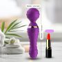 Masażer wibracyjny Freedom fioletowy silikonowy USB wodoodporny 19cm - 5