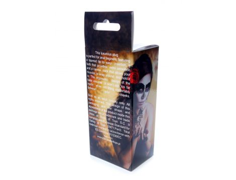 Korek analny ze stali nierdzewnej z różą HeavyFun różowy 7 cm - 8