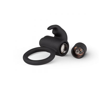 Pierścień erekcyjny wibrujący Bunny EasyToys czarny - 5