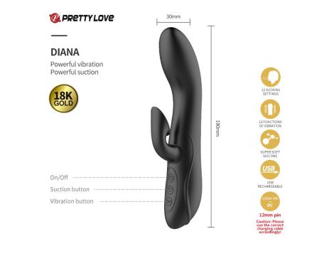 Zestaw dla par Pretty Love Golden Black Couple's Set czarny USB - 5