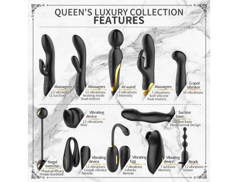 Zestaw dla par Pretty Love Golden Black Couple's Set czarny USB - 15