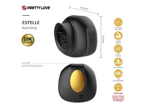 Zestaw dla par Pretty Love Golden Black Couple's Set czarny USB - 18