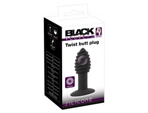 Korek analny wibrujący Black Velvets Twist 7 trybów USB