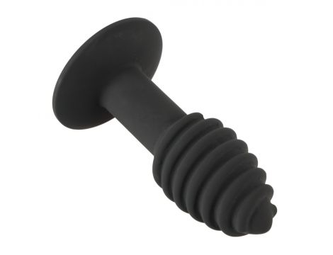 Korek analny wibrujący Black Velvets Twist 7 trybów USB - 5