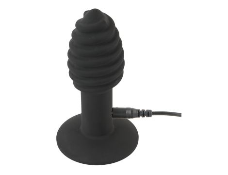 Korek analny wibrujący Black Velvets Twist 7 trybów USB - 9