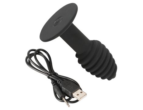 Korek analny wibrujący Black Velvets Twist 7 trybów USB - 11