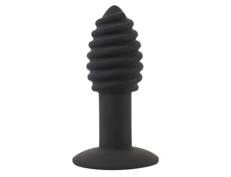 Korek analny wibrujący Black Velvets Twist 7 trybów USB - 4