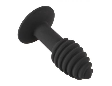 Korek analny wibrujący Black Velvets Twist 7 trybów USB - 6