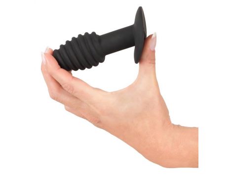 Korek analny wibrujący Black Velvets Twist 7 trybów USB - 8