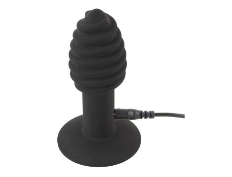 Korek analny wibrujący Black Velvets Twist 7 trybów USB - 12