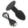 Korek analny wibrujący Black Velvets Twist 7 trybów USB - 12