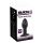 Korek analny wibrujący Black Velvets Twist 7 trybów USB