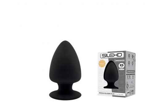 Korek analny silikonowy Silexd Model 1 XS czarny 8 cm - 3