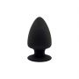 Korek analny silikonowy Silexd Model 1 XS czarny 8 cm - 2