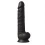 Dildo realistyczne Silexd XXL z przyssawką 38 cm czarny - 2